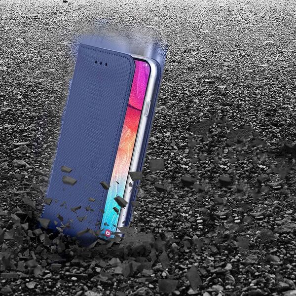 Θήκη βιβλίου KABURA LUNA CARBON MAGNETO για SAMSUNG S24 FE μπλε