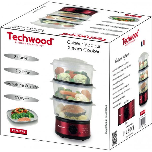 Ατμομάγειρας Techwood TCV-375 7,5L