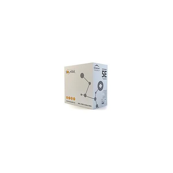 Solarix kabel instalacyjny PE CAT5e, UTP, drut, 305m (SXKD-5E-UTP-PEG)