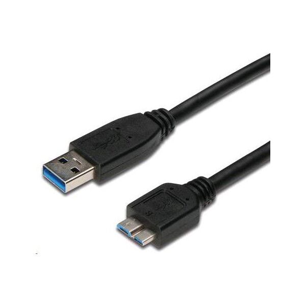 Kabel USB PremiumCord USB-A - microUSB 3 m Czarny (ku3ma3bk)