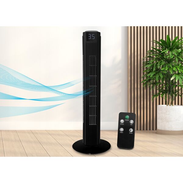 PS Wentylator kolumnowy 82cm 50W, LCD, sterowany pilotem LTC