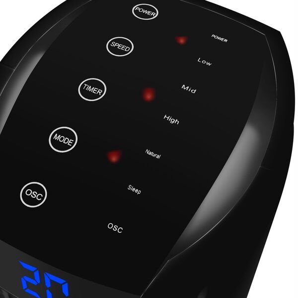 PS Wentylator kolumnowy 82cm 50W, LCD, sterowany pilotem LTC