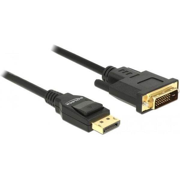 Kabel Delock DisplayPort - DVI-D 1m czarny (85312)
