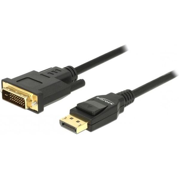 Kabel Delock DisplayPort - DVI-D 1m czarny (85312)