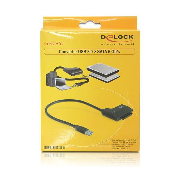 Kieszeń Delock USB 3.0 - SATA 6 Gb/s (61882)