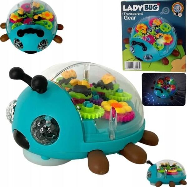 LeanToys Silikonowa Tablica Kolorowa Biedronka Pop It Edukacyjny