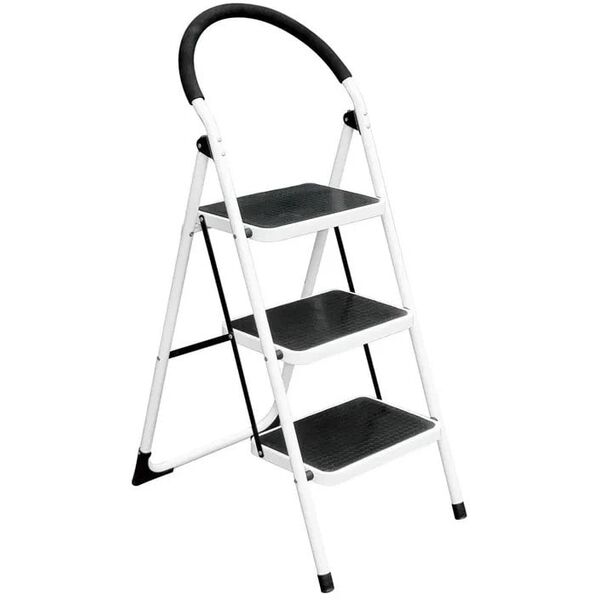 3 STEP STEEL LADDER BL-C103 ΛΕΥΚΟ