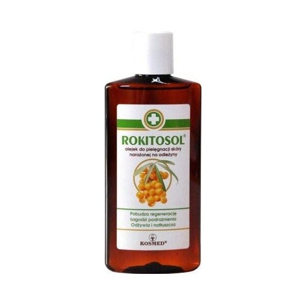 Kosmed Rokitosol Olejek do pielęgnacji skóry Na Odleżyny 150ml - Długi termin ważności!