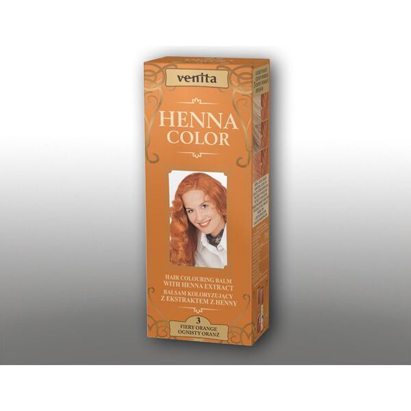Venita Ziołowe Balsamy Henna Color 3 Ognisty oranż 75ml
