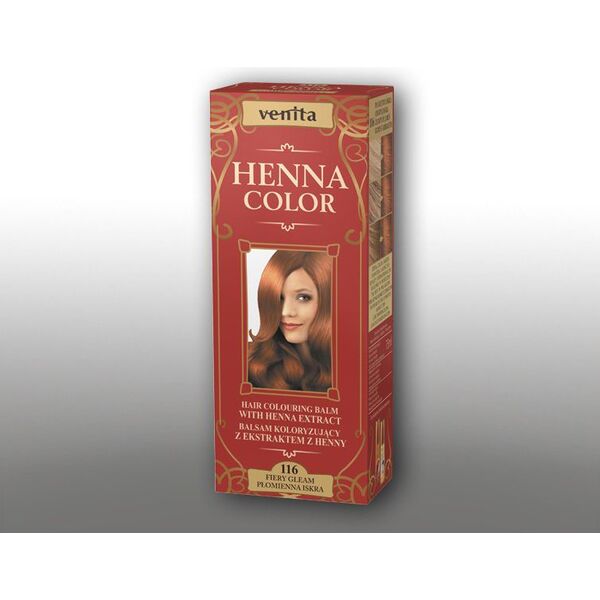 Venita Ziołowe Balsamy Henna Color 116 Płomienna iskra 75ml
