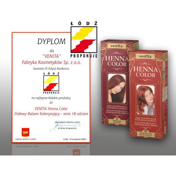Venita Ziołowe Balsamy Henna Color 116 Płomienna iskra 75ml