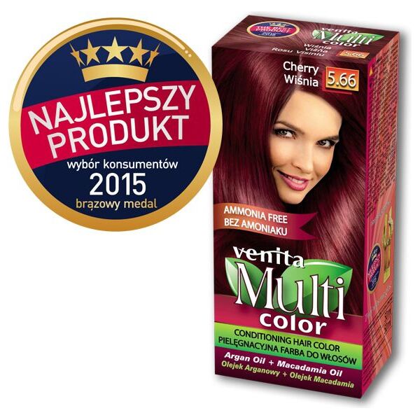 Venita Farba bez amoniaku Multi Color 5.66 wiśnia