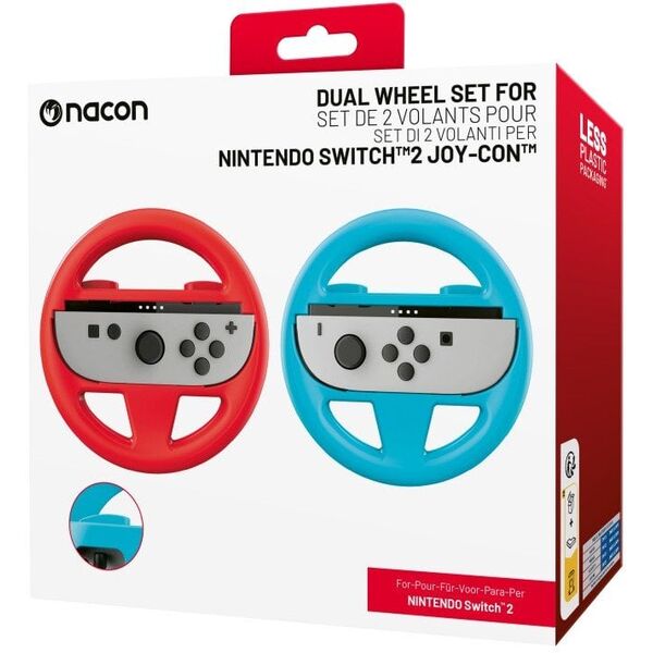 NACON SWITCH2 Kierownice uchwyty do Joy-con (czerwony/niebieski)