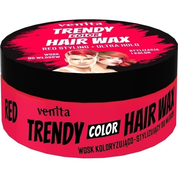 VENITA_Trendy Hair Wax wosk do włosów Red 75g