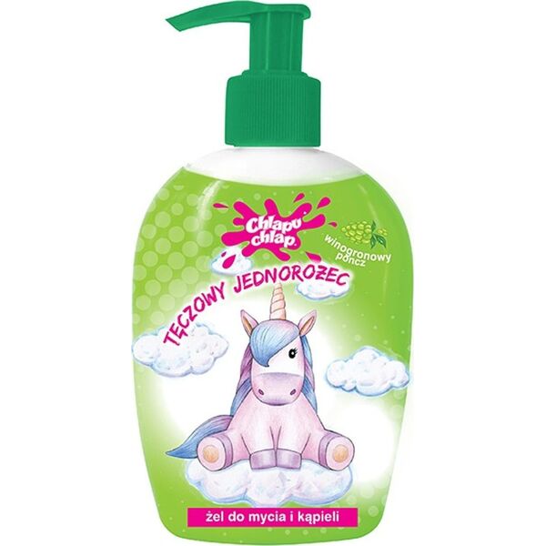 Chlapu Chlap Tęczowy Jednorożec Winogronowy Płyn Do Kąpieli 236ML