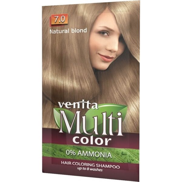 VENITA_MultiColor szampon koloryzujący 7.0 Naturalny Blond 40g