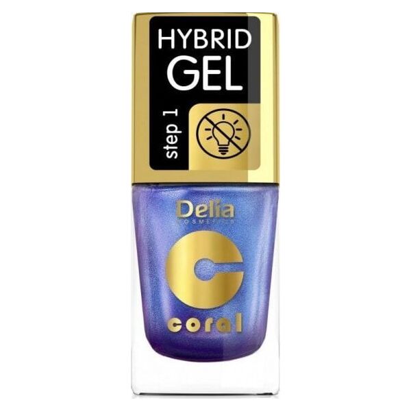 Delia DELIA COSMETICS Coral Hybrid Gel Lakier hybrydowy do paznokci nr 109 - multirefleks (bez lampy) 11ml