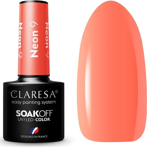 Claresa CLARESA Lakier hybrydowy do paznokci Neon - 9  5g