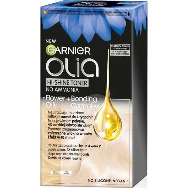Garnier GARNIER Olia Hi-Shine Toner do włosów blond  - Perłowy Blond 1op.