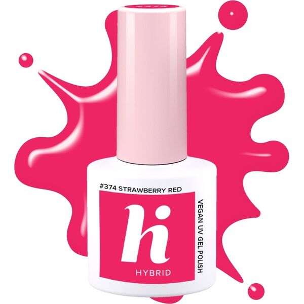 Hi Hybrid HI HYBRID Lakier hybrydowy 374 Strawberry Red 5 ml