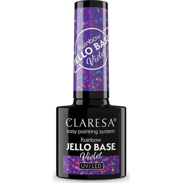 Claresa CLARESA Rainbow Jello Base Baza hybrydowa - Violet 5 g