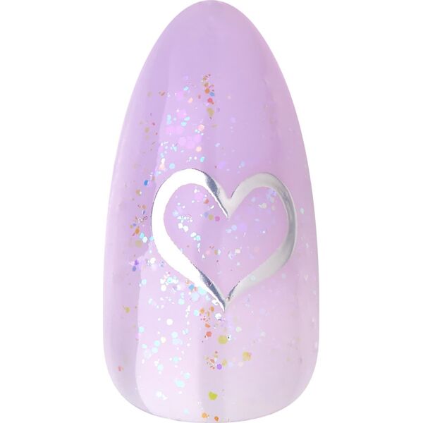 Kiss KISS Sztuczne paznokcie na klej Gel Fantasy Jelly, One Day Jelly, Purple, Medium Almond