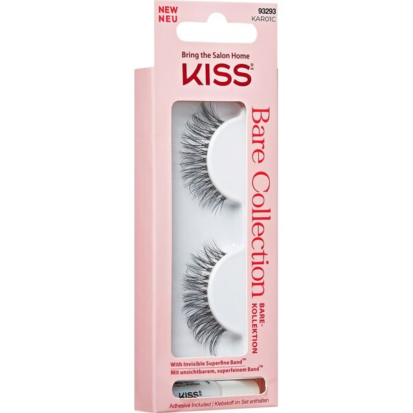 Kiss KISS Sztuczne rzęsy Bare Collection KAR01, 1 Pair & Lash Glue Net Wt. 1g