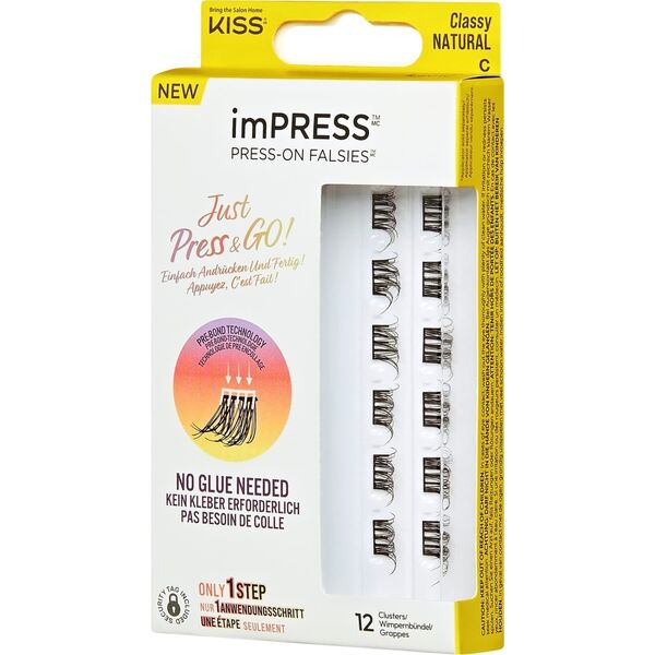 Kiss KISS Sztuczne rzęsy samoprzylepne Press-On Falsies Eyelash Clusters Minipack, Natural, Classy