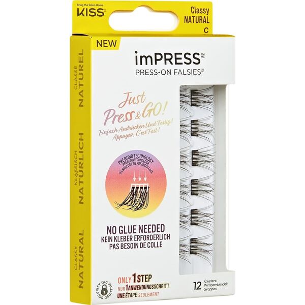 Kiss KISS Sztuczne rzęsy samoprzylepne Press-On Falsies Eyelash Clusters Minipack, Natural, Classy