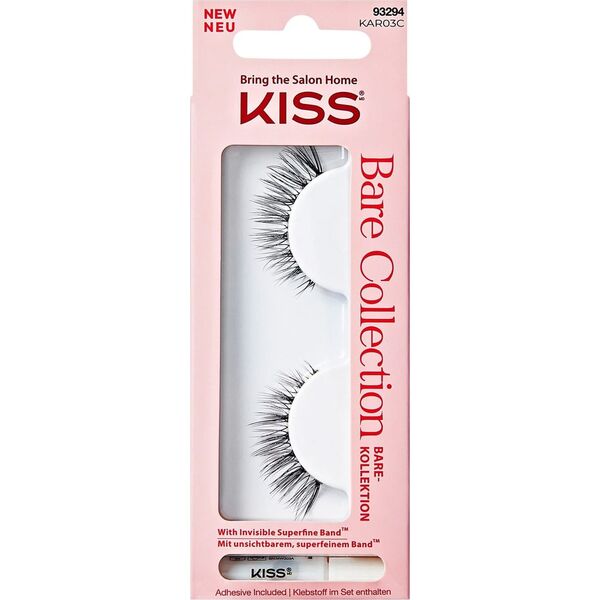 Kiss KISS Sztuczne rzęsy Bare Collection KAR03, 1 Pair & Lash Glue Net Wt. 1g