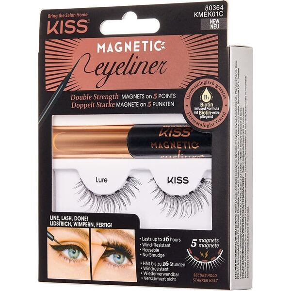 Kiss KISS Zestaw Lure (rzęsy magnetyczne + eyeliner) 1op