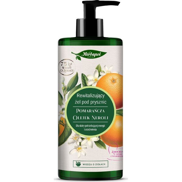 Herbapol HERBAPOL Rewitalizujący Żel pod prysznic - Pomarańcza & Olejek Neroli 740ml