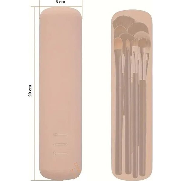 eCarla Silikonowe etui na pędzle do makijażu 20 cm PZ44WZ1