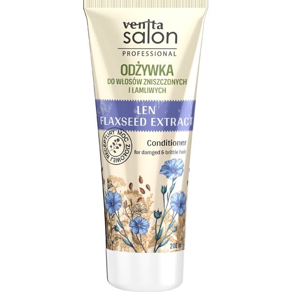 Venita VENITA Salon Odżywka do włosów zniszczonych i łamliwych LEN 200 ml