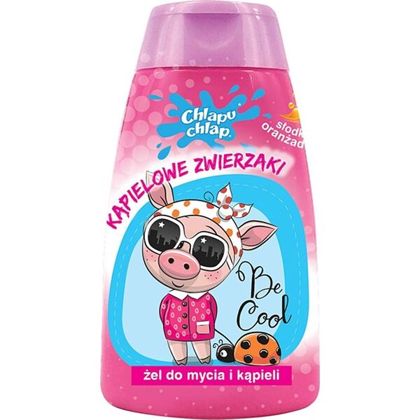 Chlapu Chlap CHLAPU CHLAP Kąpielowe zwierzaki Żel do kąpieli - Słodka oranżadka 74 ml