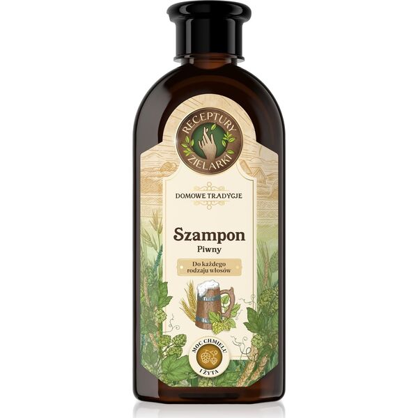 Joanna RECEPTURY ZIELARKI Domowe Tradycje Szampon piwny do każdego rodzaju włosów 350ml