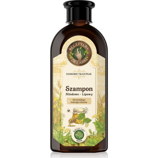 Waterclouds RECEPTURY ZIELARKI Domowe Tradycje Szampon miodowo-lipowy do każdego rodzaju włosów 350ml