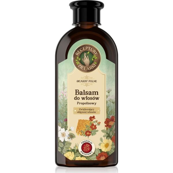 RECEPTURY ZIELARKI Skarby Polne Balsam z propolisem kwiatowym zwiększający objętość włosów 350ml