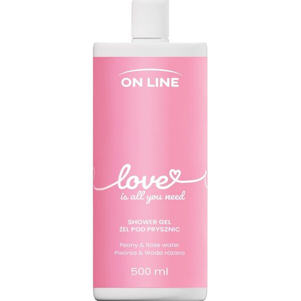 Arganicare ON LINE Emocje Żel pod prysznic Love - piwonia i  woda różana 500 ml