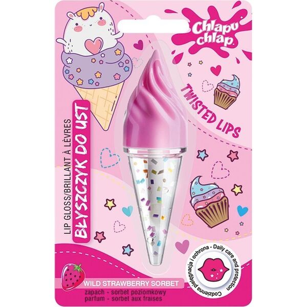 CHLAPU CHLAP Błyszczyk do ust Rożek - sorbet poziomkowy 4.5ml