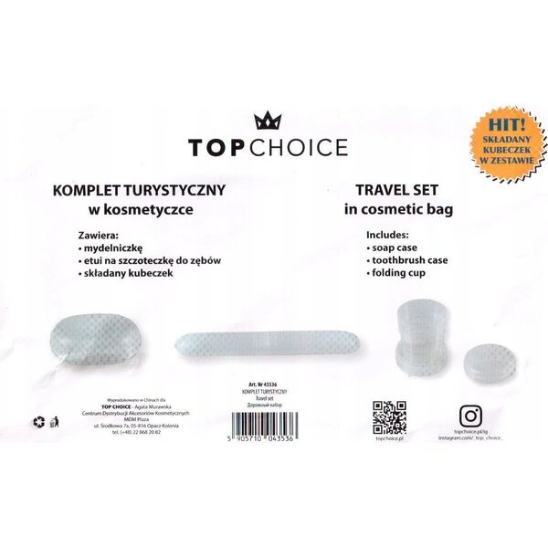 TOP CHOICE Komplet toaletowy turystyczny (43536)