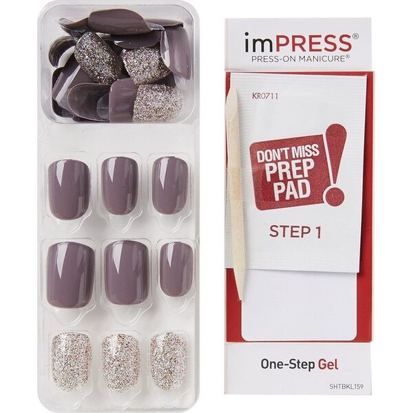Kiss imPress Sztuczne Paznokcie samoprzylepne - KIM011 (rozmiar S) 30szt.