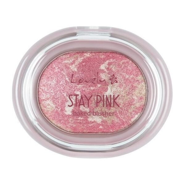 Lovely Stay Pink Baked Blusher wypiekany róż do policzków 3.5g