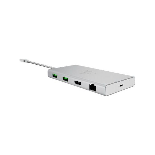 Razer USB-C Dock Przewodowa USB 3.2 Gen 1 (3.1 Gen 1) Type-C Aluminium