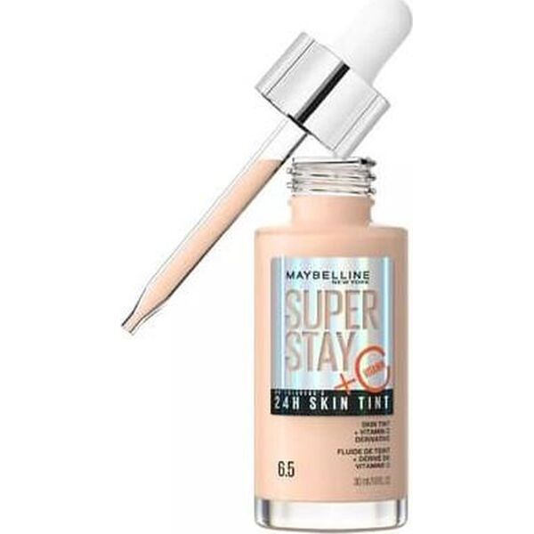 Maybelline Super Stay 24H Skin Tint długotrwały podkład rozświetlający z witaminą C 30ml (06.5)