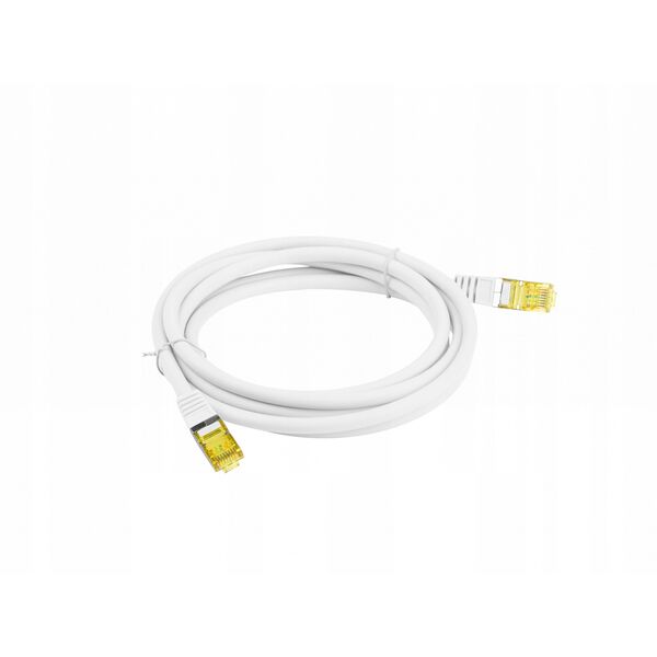 PATCHCORD ΚΑΤ.6A S/FTP LSZH CU 5M ΛΕΥΚΟ FLUKE PASSED LANBERG