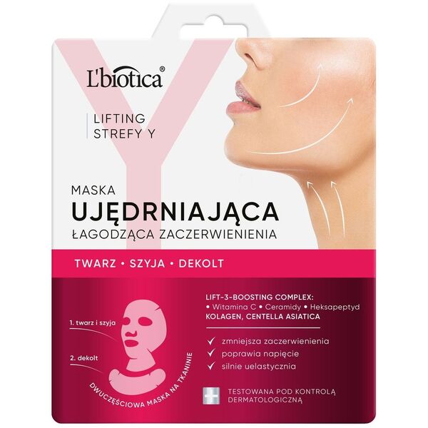 Lbiotica / Biovax L`biotica lifting strefy y maska ujędrniająca łagodząca zaczerwienienia