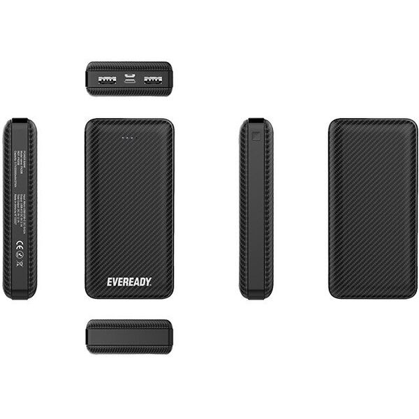 Eveready PX20B - Powerbank 20000 mAh 2x USB-A (Czarny)