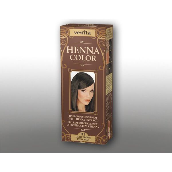 Venita Ziołowe Balsamy Henna Color 113 jasny brąz 75ml