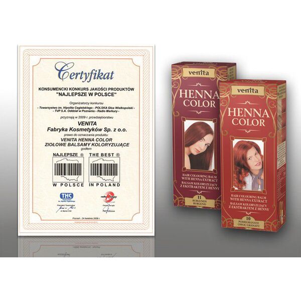 Venita Ziołowe Balsamy Henna Color 113 jasny brąz 75ml